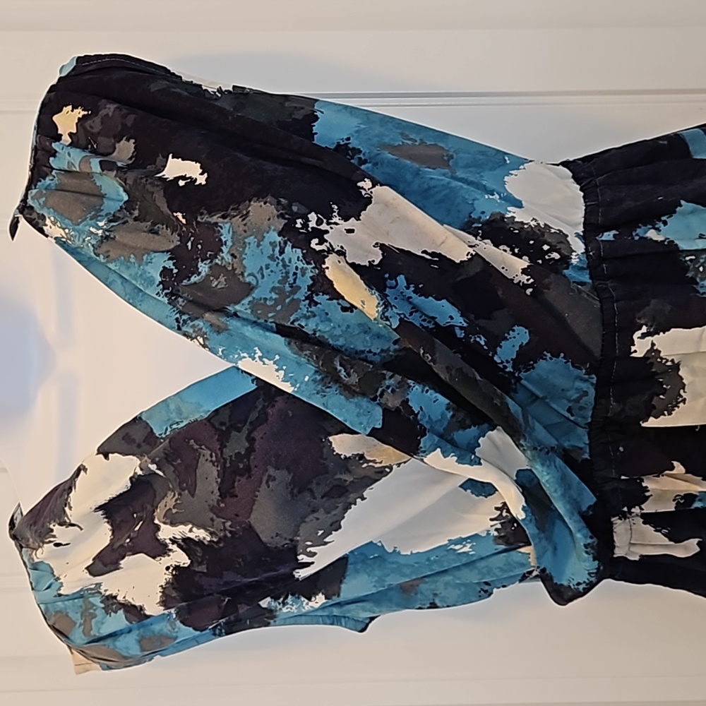 Mossimo Watercolor Wrap Dress - Picture 2 of 6